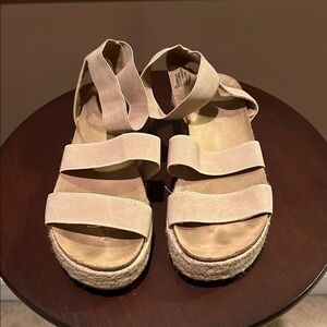Spirit Tan Espadrilles with Platform Sole